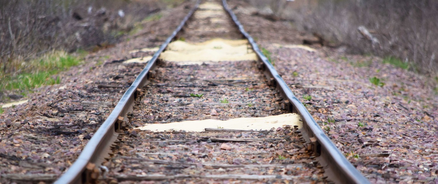 Railroad tracks near Chieftain Sands, Cheek, WI frac sand processing site