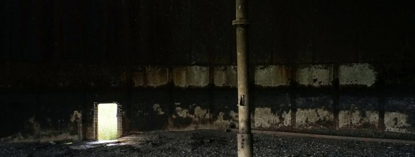 Another view of the inside of a corroded storage tank. Keene, North Dakota. Photo by David Nix 2015