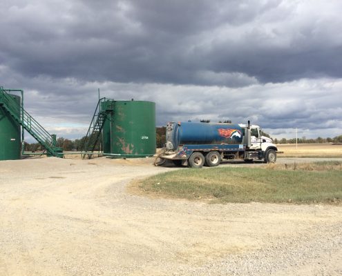 Brine tanker unloading into Power II injection well in Morrow County, OH. Source: Greg Pace