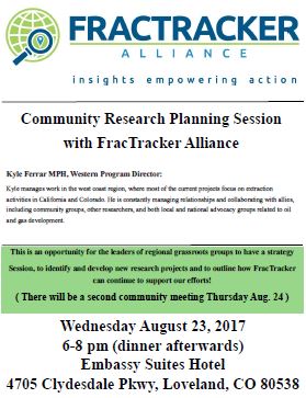 aug23 Community meetings in Colorado - August 23rd flyer