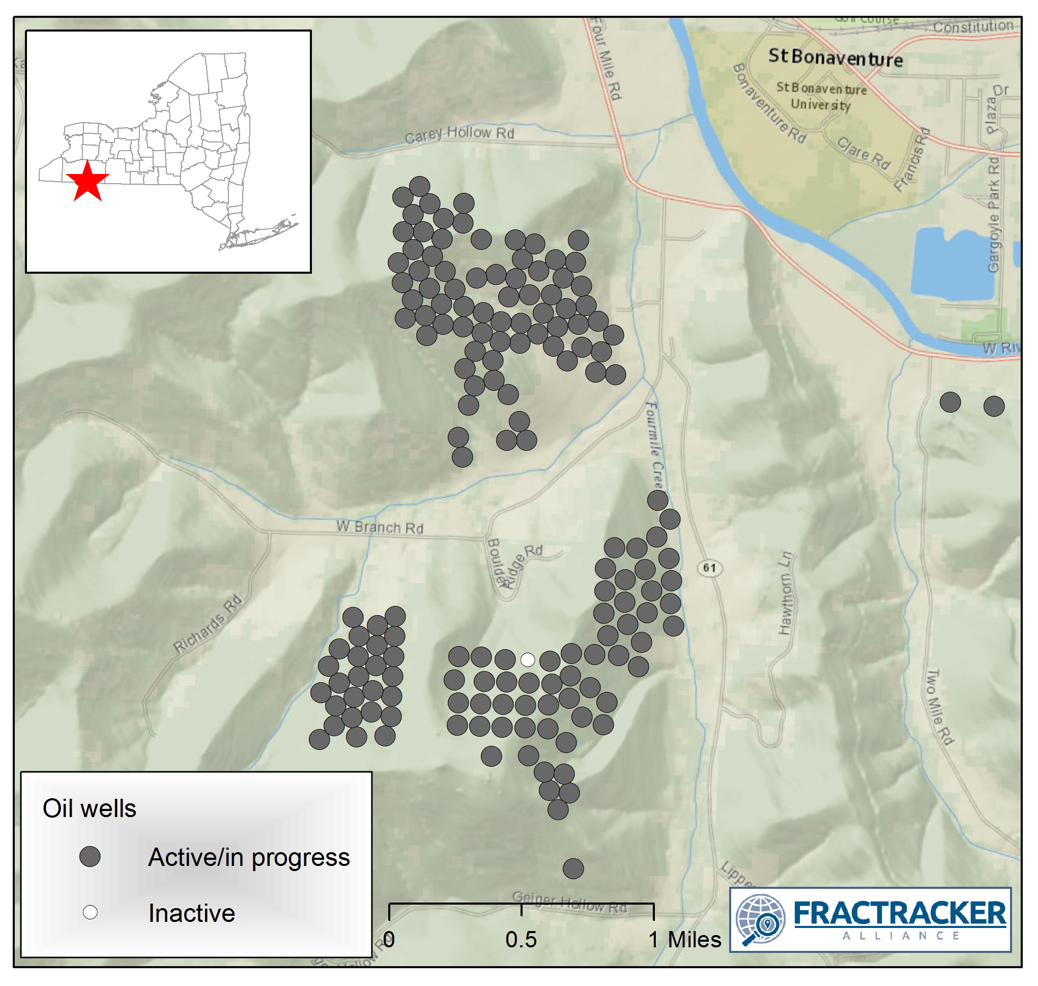 New York State new oil wells 2017-2020